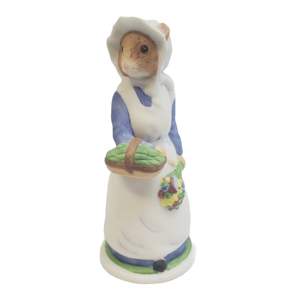 Franklin Mint The Woodhouse Family Mouse Adult's Daisy 3.5" 1985 White Figurine